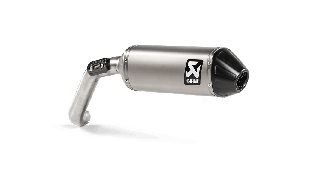 Akrapovic Titanium Slip-on Exhaust System for Moto Guzzi V85 TT (19-20) Akrapovic Titanium Slip-on Exhaust System for Moto Guzzi V85 TT (19-20)
